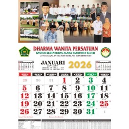 Kalender 38 X 64 Cm, Tahun 2026